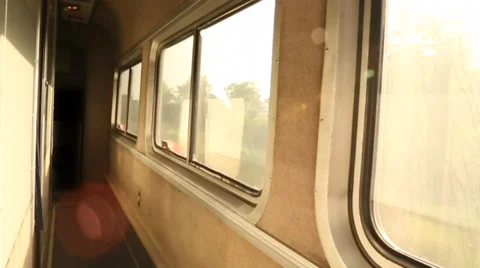 Morning Train Ride Video stock 30500124