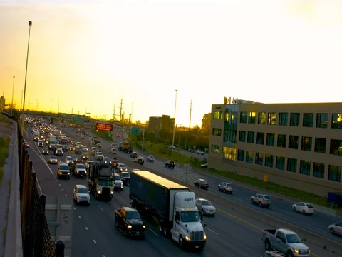 Morning Urban Traffic Stock Footage 80821640