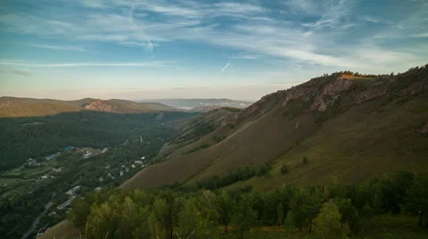 Morning in the Valley Stock Footage 59111218