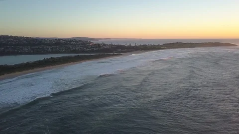 Morning view at Dee Why Beach Stock Footage 93765820
