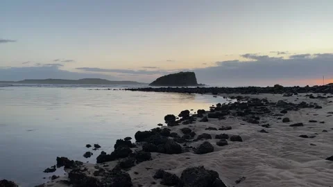 Morning view of Stack Island 스톡 동영상 240916572