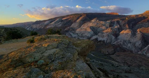 Morning’s first rays into Waterpocket Fold, Capitol Reef National Park, Utah 動画素材 85456423