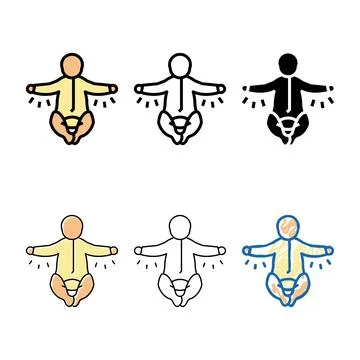 Moro diversity reflex color icon vector Stock Illustration