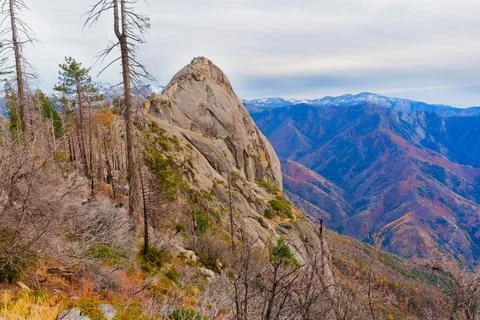 Moro Rock Summit View in Sequoia National Park During Autumn Stock-Fotos