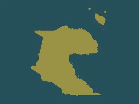 Morobe, Papua New Guinea. Solid color shape Stock Illustration