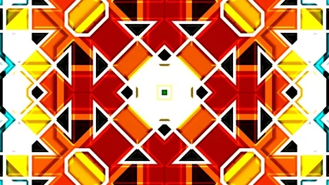 Moroccan Arabian Style Geometric Pattern Background Loop 4K Stock Footage 197078967