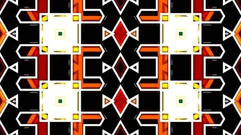 Moroccan Arabian Style Geometric Pattern Background Loop 4K Stock Footage 197078989