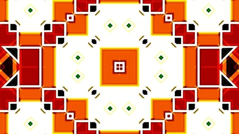 Moroccan Arabian Style Geometric Pattern Background Loop 4K Stock Footage 197079270