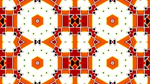 Moroccan Arabian Style Geometric Pattern Background Loop 4K Stock Footage 197079447