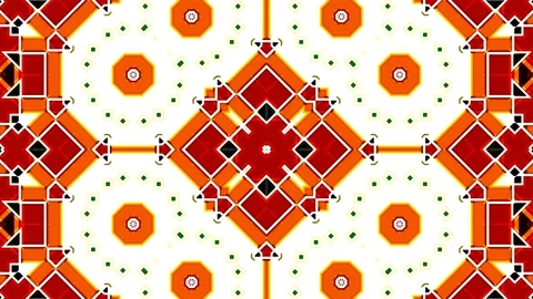 Moroccan Arabian Style Geometric Pattern Background Loop 4K Stock Footage 197079481