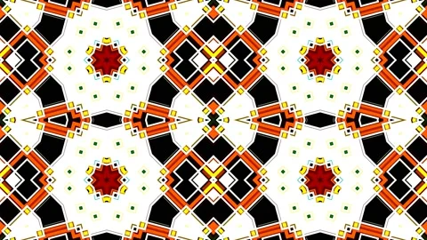 Moroccan Arabian Style Geometric Pattern Background Loop 4K Stock Footage 197079489