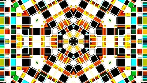 Moroccan Arabian Style Geometric Pattern Background Loop 4K Stock Footage 197080046