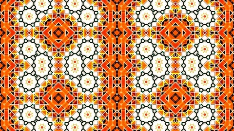 Moroccan Arabian Style Geometric Pattern Background Loop 4K Stock Footage 197080230