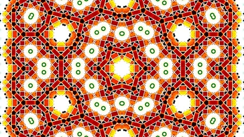 Moroccan Arabian Style Geometric Pattern Background Loop 4K Stock Footage 197080231