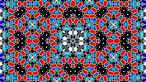 Moroccan Arabian Style Geometric Pattern Background Loop 4K Stock Footage 197080945
