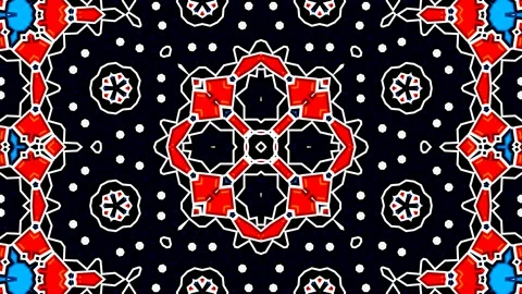 Moroccan Arabian Style Geometric Pattern Background Loop 4K Stock Footage 197081007