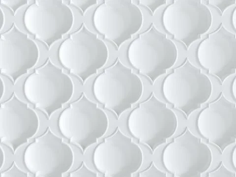 Moroccan, Arabic 3d ornamental pattern. Illustrazione stock