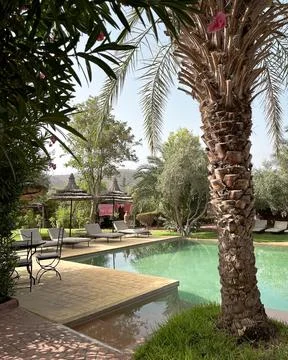 Moroccan architecture is a distinctive blend of diverse influences, Stock Photos