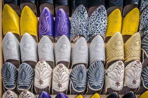 Moroccan babouche Stock Photos