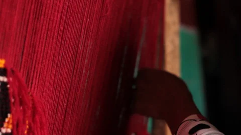 The Moroccan Berber Rug Stock Footage 126398980