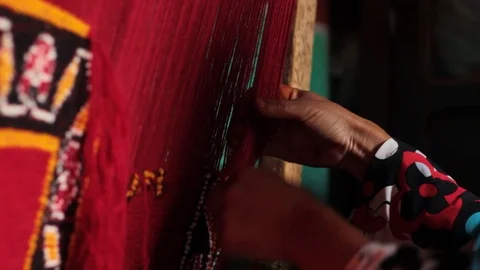 The Moroccan Berber Rug Stock Footage 126399030