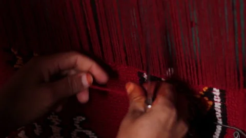 The Moroccan Berber Rug Stock Footage 126399506
