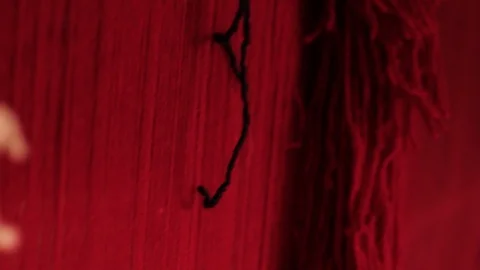 The Moroccan Berber Rug Stock Footage 126399554