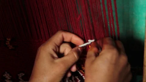 The Moroccan Berber Rug Stock Footage 126399966