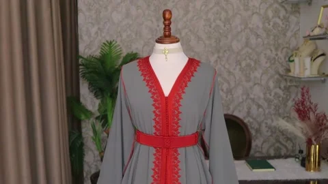 Moroccan Caftan A Timeless Symbol of Elegance and Heritage Stock Footage 300683436