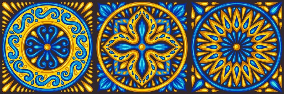 Moroccan ceramic tile pattern. イラスト素材