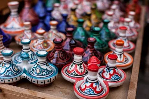 Moroccan ceramic ware Stock Photos