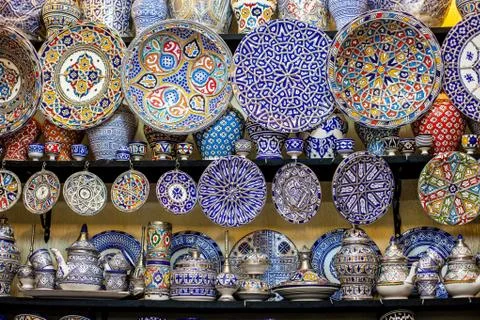 Moroccan ceramic ware Fotos de archivo