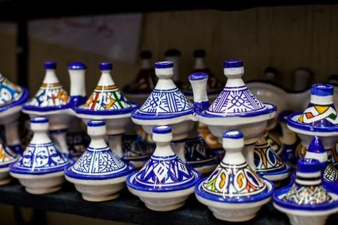 Moroccan ceramic ware Stock Photos