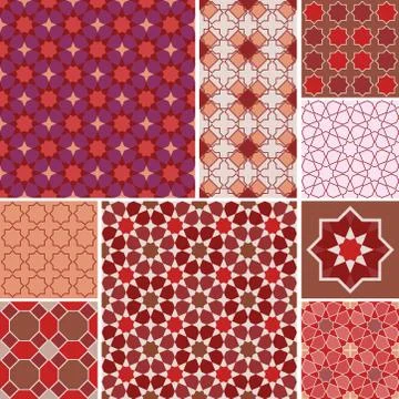Moroccan collection seamless pattern, Morocco. Patchwork mosaic traditional f Stockillustratie