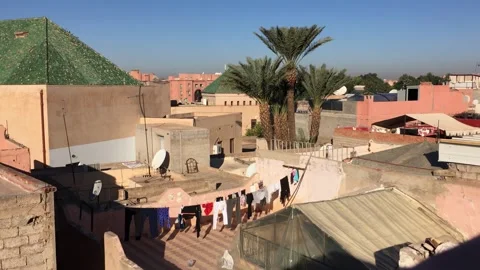 Moroccan Courtyard Stock Footage 315646514