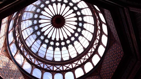 Moroccan design. located in Mexico called Kiosco Morisco. Neomudéjar style. Video stock 132679892