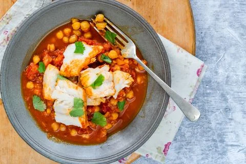 Moroccan fish stew Foto stock