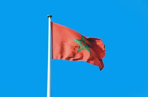 Moroccan flag Stock Photos