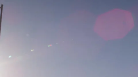 Moroccan Flag with Sun Flare Stock Footage 41612715