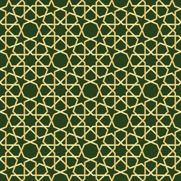 Moroccan gold seamless イラスト素材