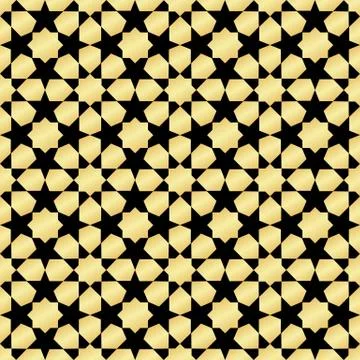 Moroccan gold seamless Stock-Illustration