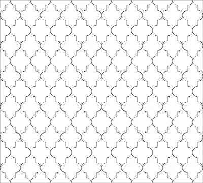 Moroccan islamic seamless pattern background in black and white. Vintage and Illustrazione stock