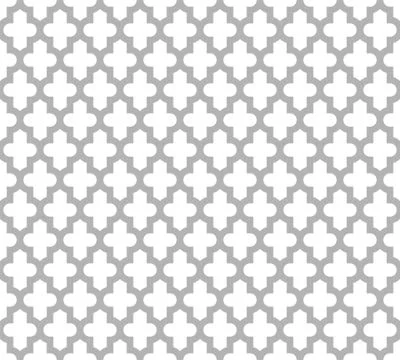Moroccan islamic seamless pattern background in grey and white. Vintage and Illustrazione stock