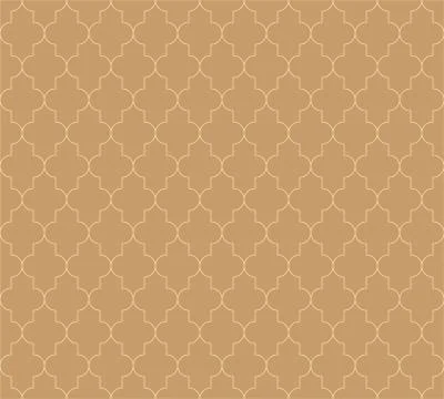 Moroccan islamic seamless pattern background in brown. Vintage and retro Stock Illustration