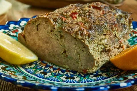 Moroccan Lamb Meatloaf Foto stock