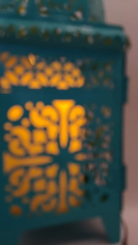Moroccan lantern with ornament Stock Footage 329937034
