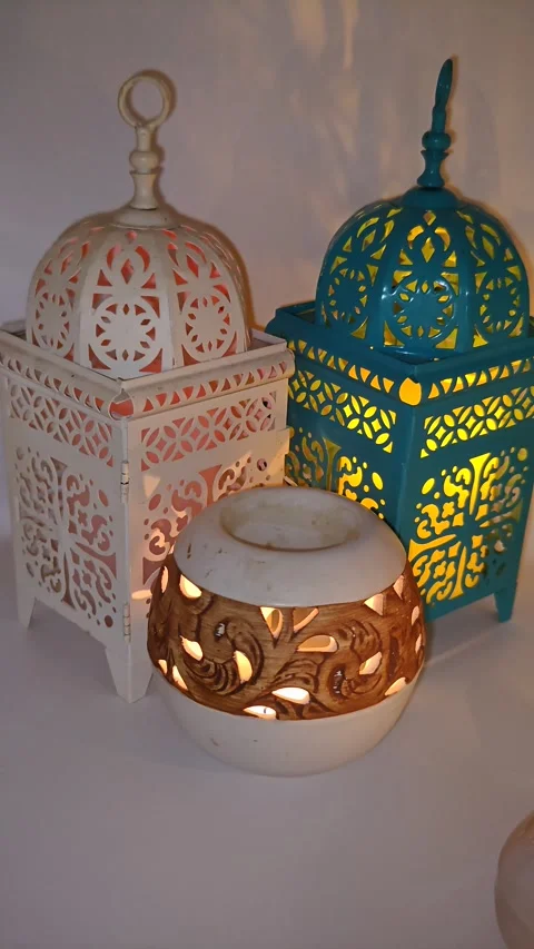 Moroccan lanterns Stock Footage 329888676