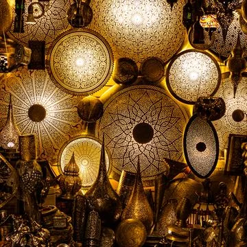 Moroccan lanterns Foto stock