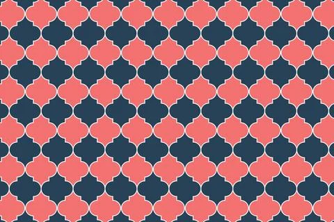 Moroccan lattice seamless pattern Stock Illustration