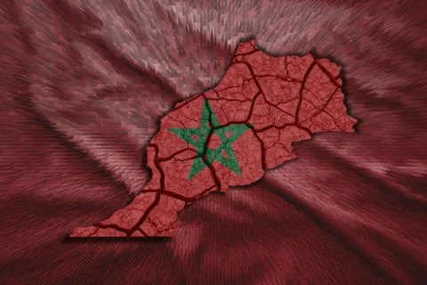 Moroccan map Stock Illustration